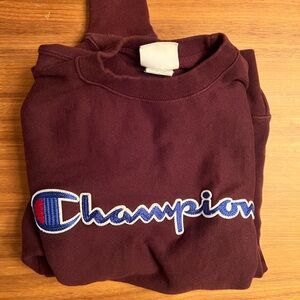 Champion Maroon Crewneck Sweatshirt